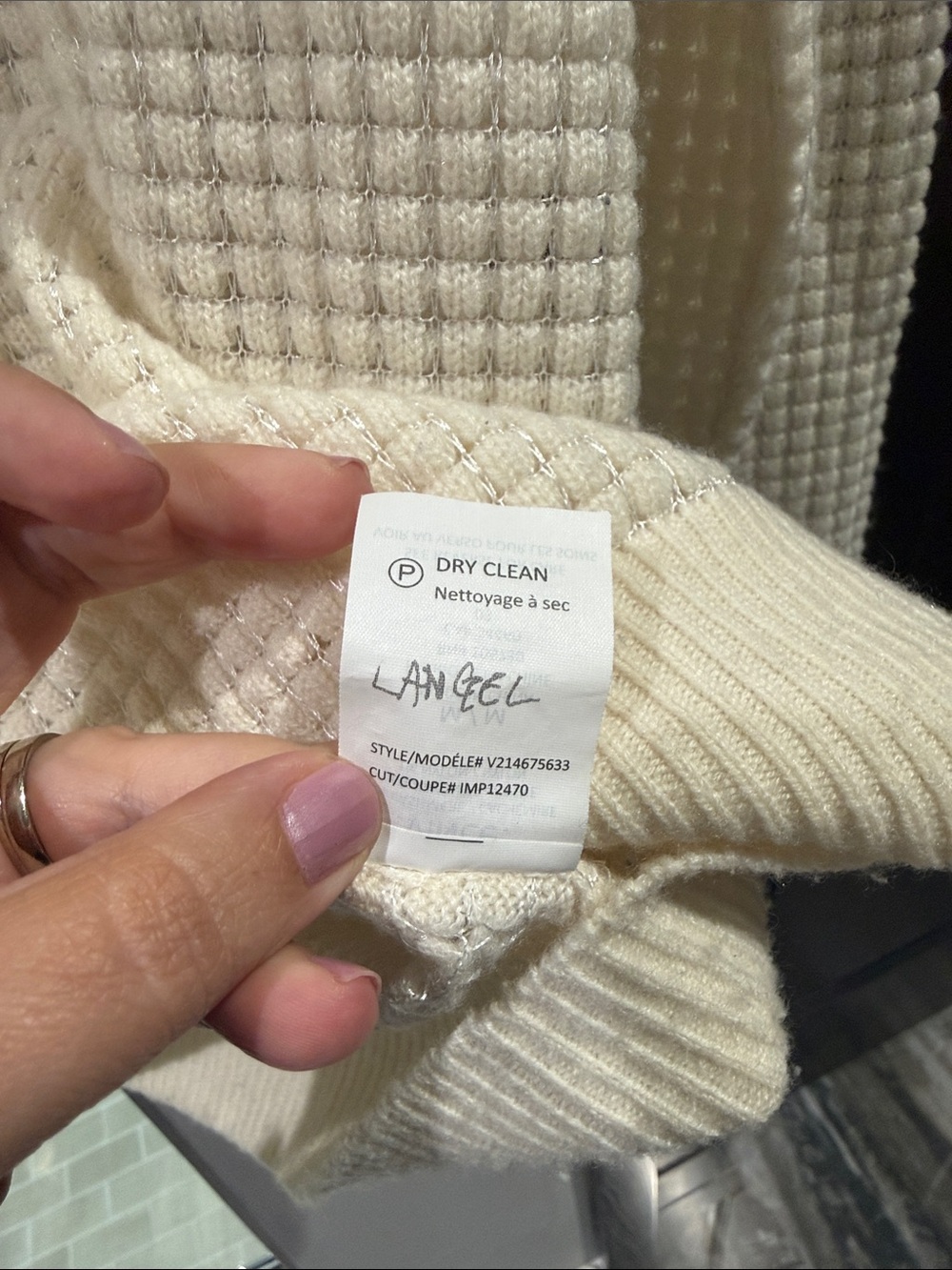 Vince Cream Waffle-Knit Scoop Neck Sweater - Picture 4 of 5
